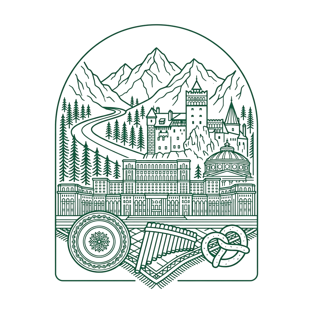 Romania Illustration